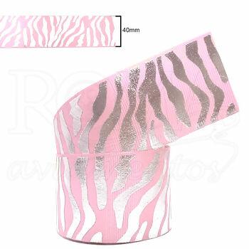 fita gorgurao 1380 malha zebra rosa